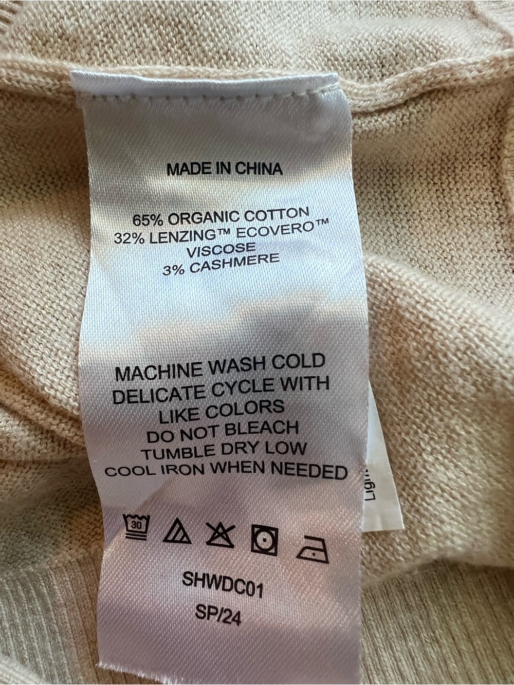 Quince Lightweight Cotton Cashmere Crewneck Sweater Oatmeal S - Picture 8 of 9